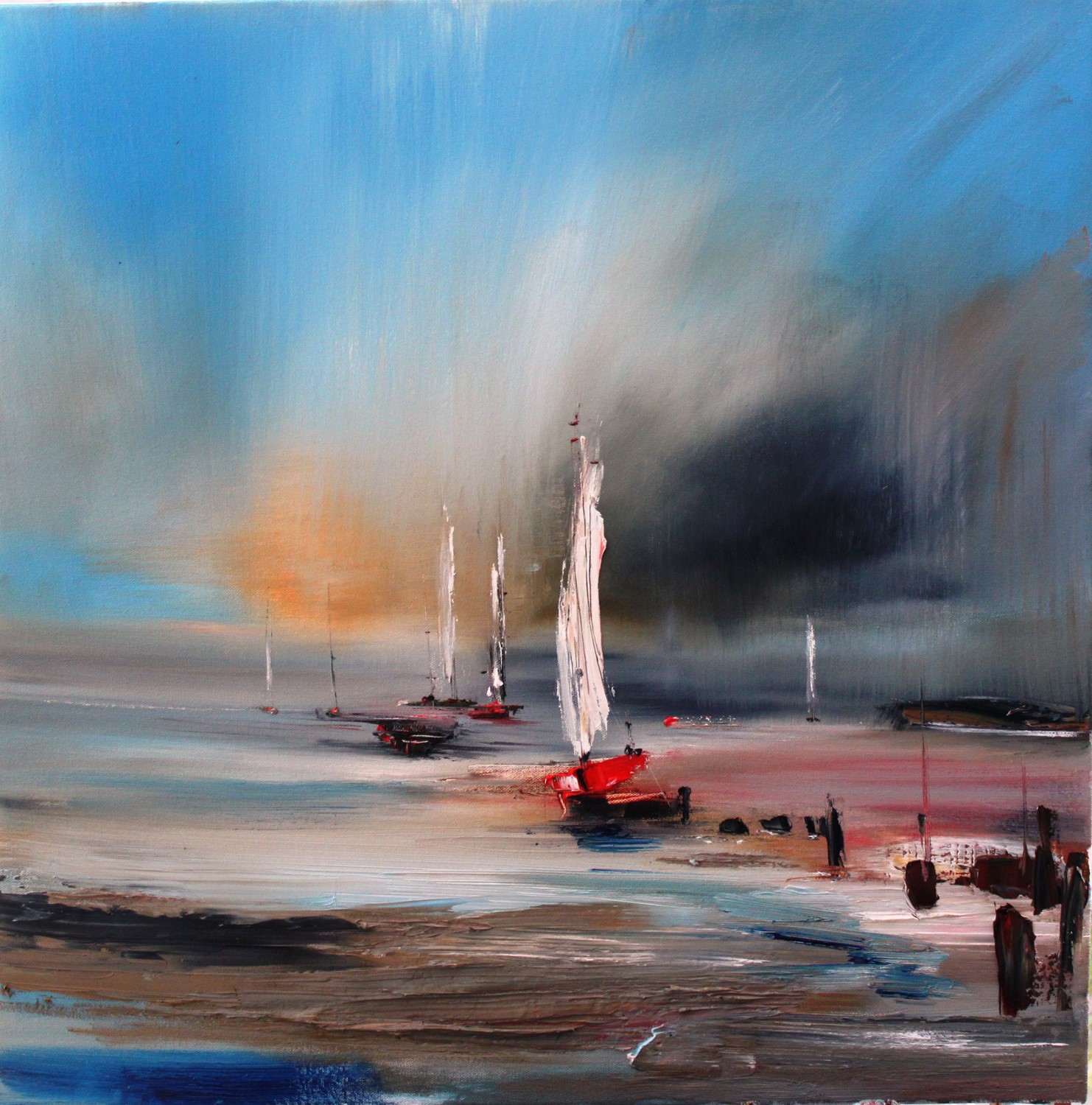 'Fleeting Sails' by artist Rosanne Barr